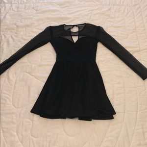 Black long sleeve dress